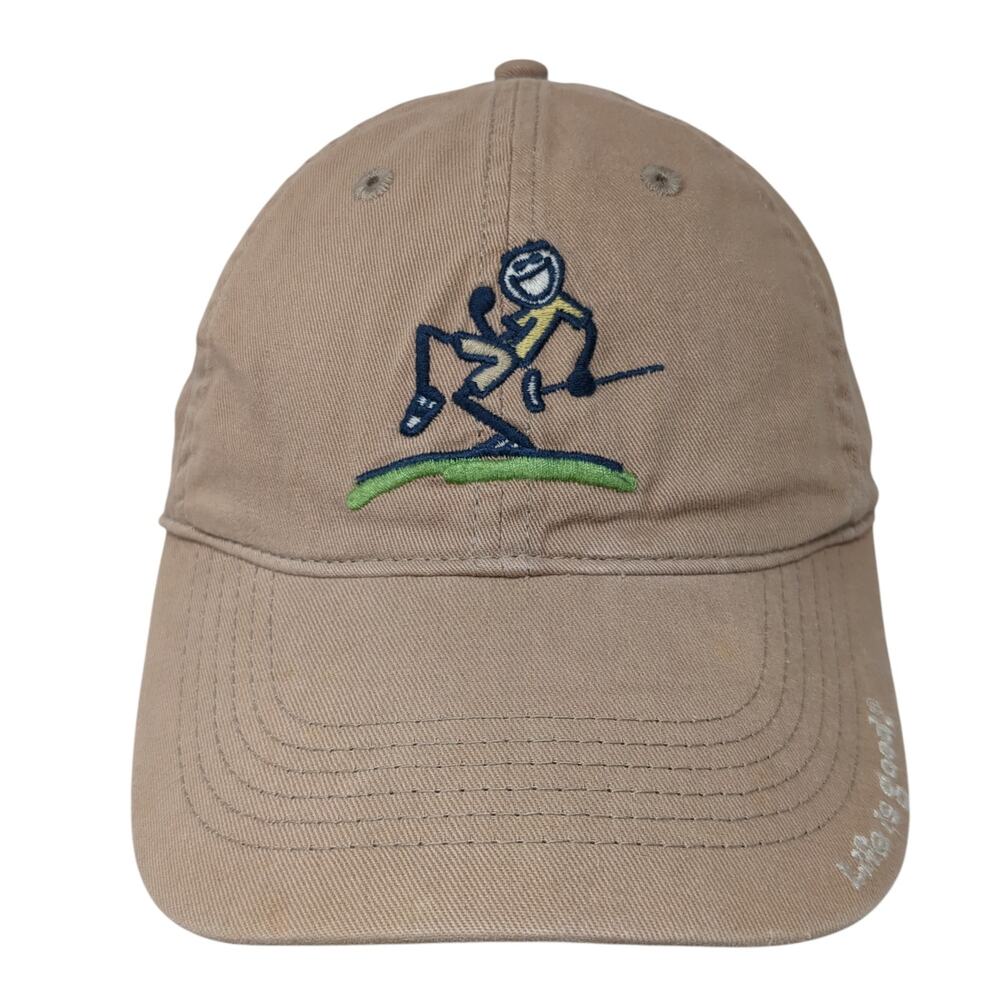 Jake Golf Slideback Hat Solid Brown One Size Adjustable Life Is Good